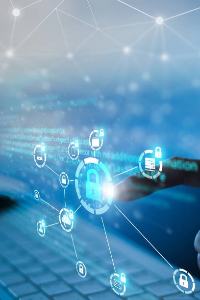 Cybersecurity IT engineers are working on protecting networks from cyber attacks from hackers on the Internet. Secure access to online privacy and personal data protection